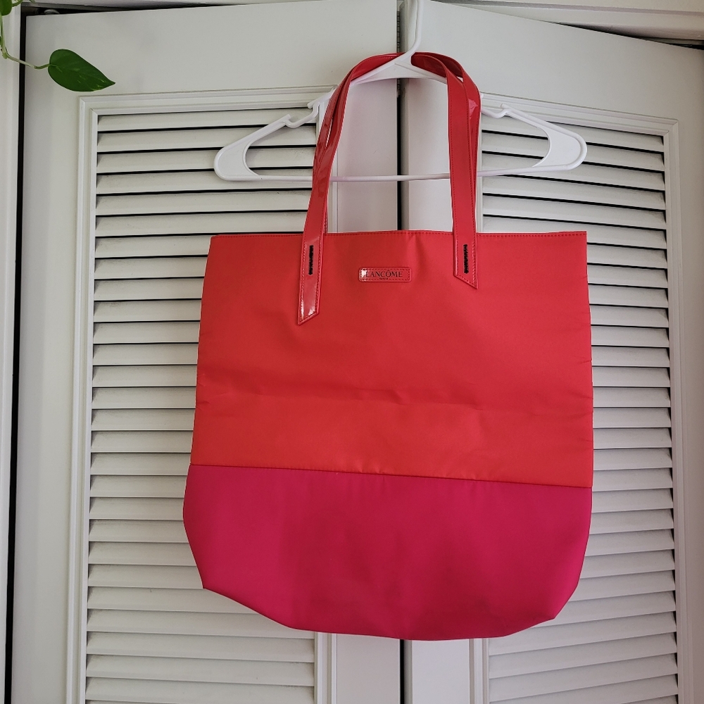 Lancome - Red/Orange and Pink Tote Bag